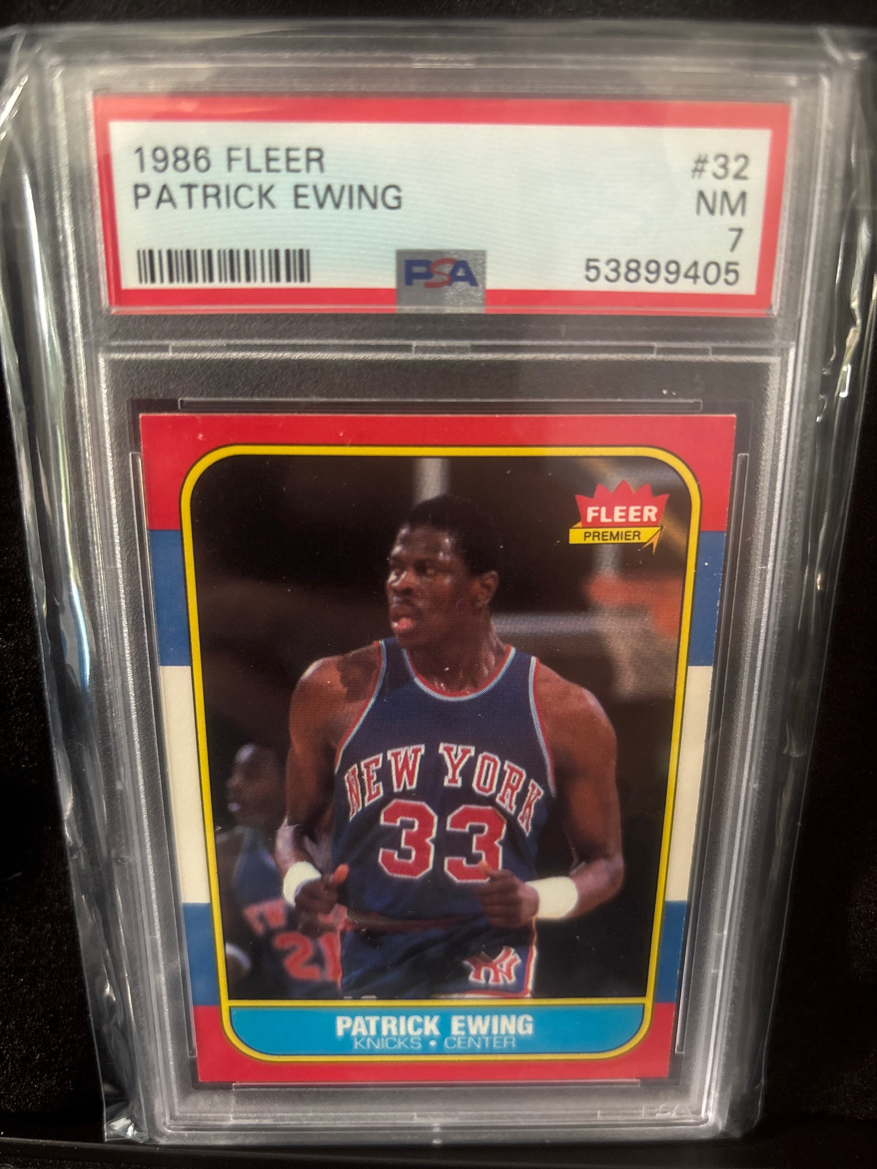 1986 Fleer Patrick Ewing #32
