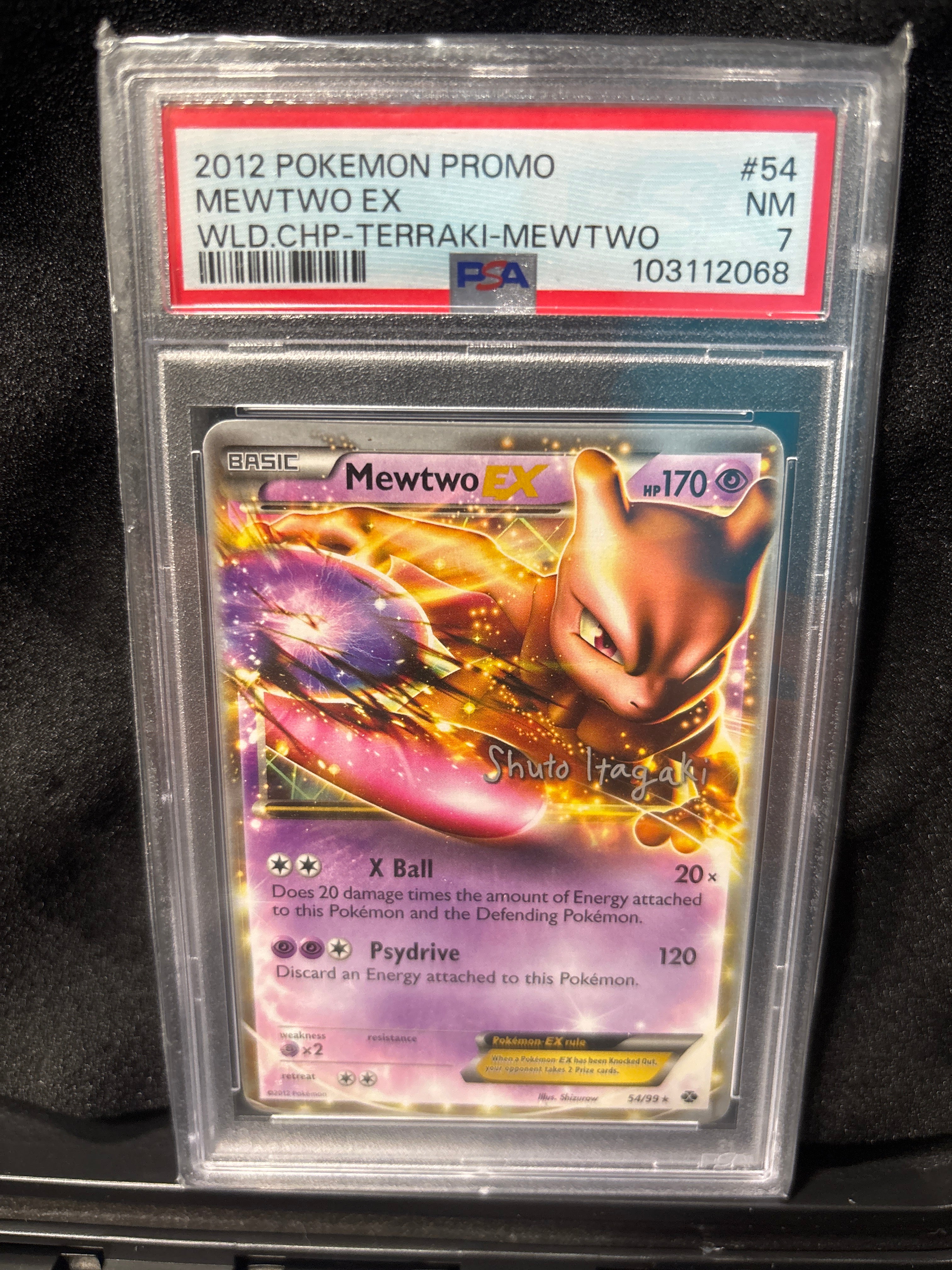 2012 Pokémon Promo MewTwo EX WLD.CHP-TERRAKI-MEWTWO #54 POP 3