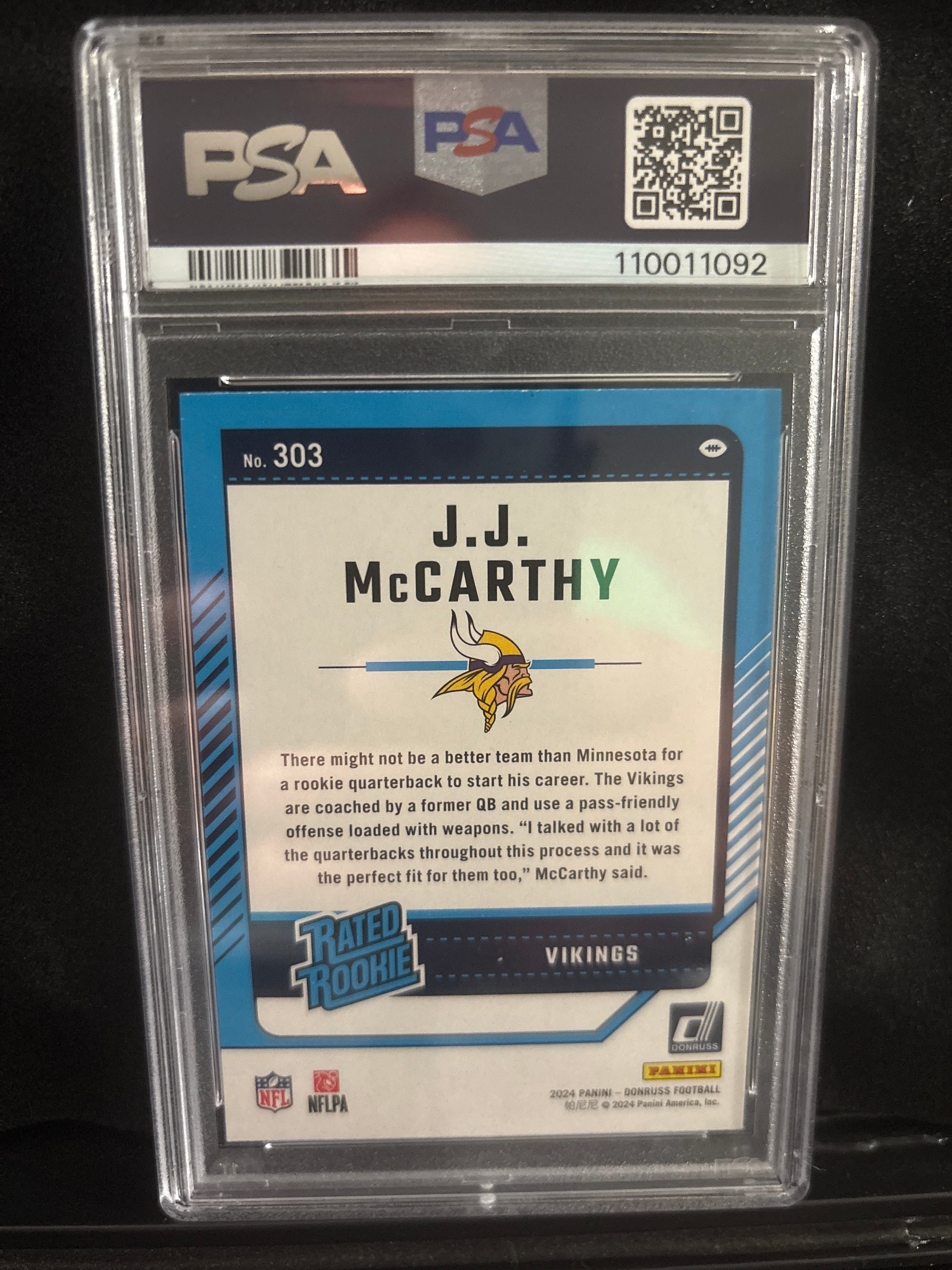 2024 Donruss JJ McCarthy #303
