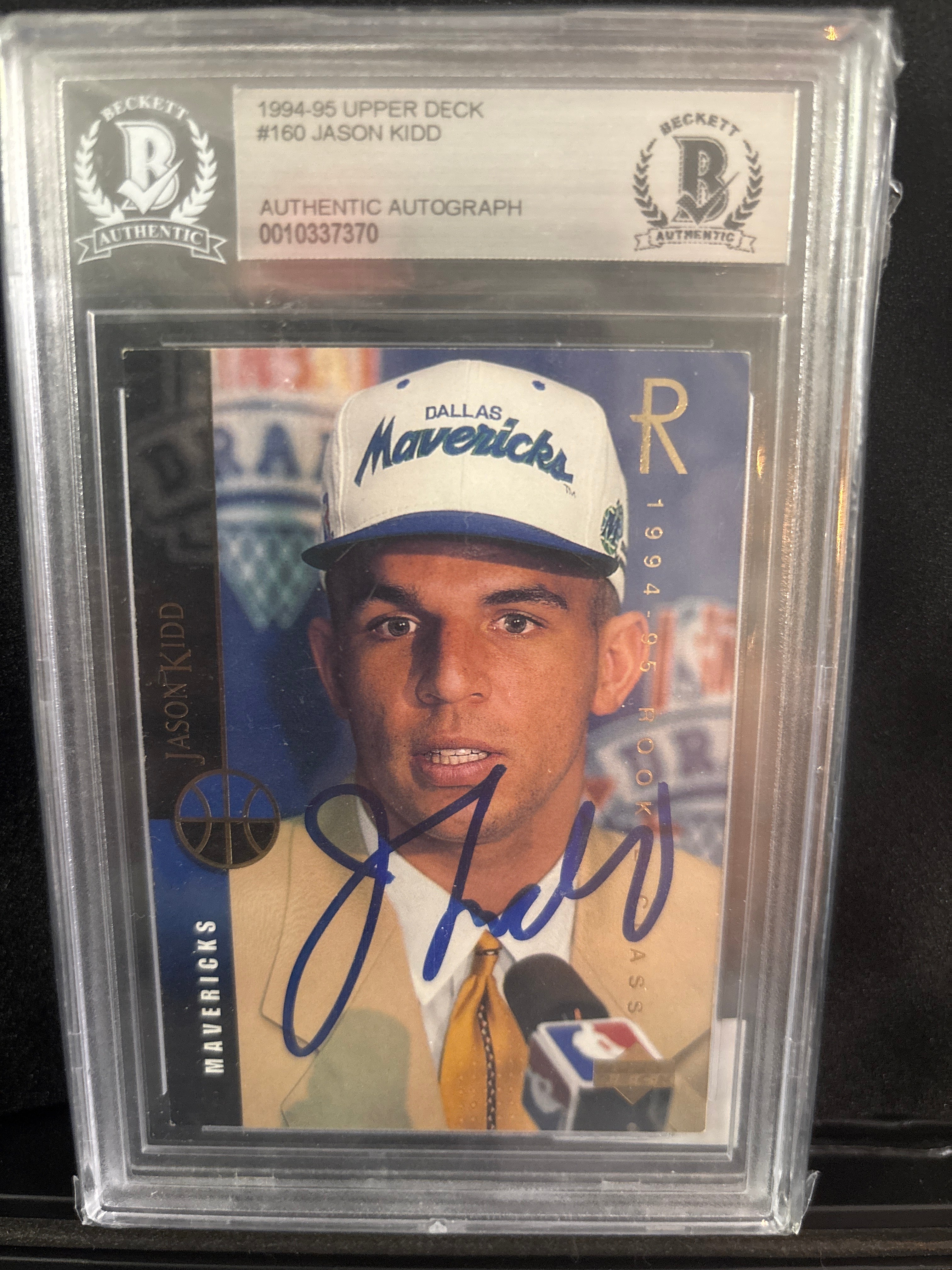 1994-95 Upper Deck Jason Kidd #160 Auto Rookie
