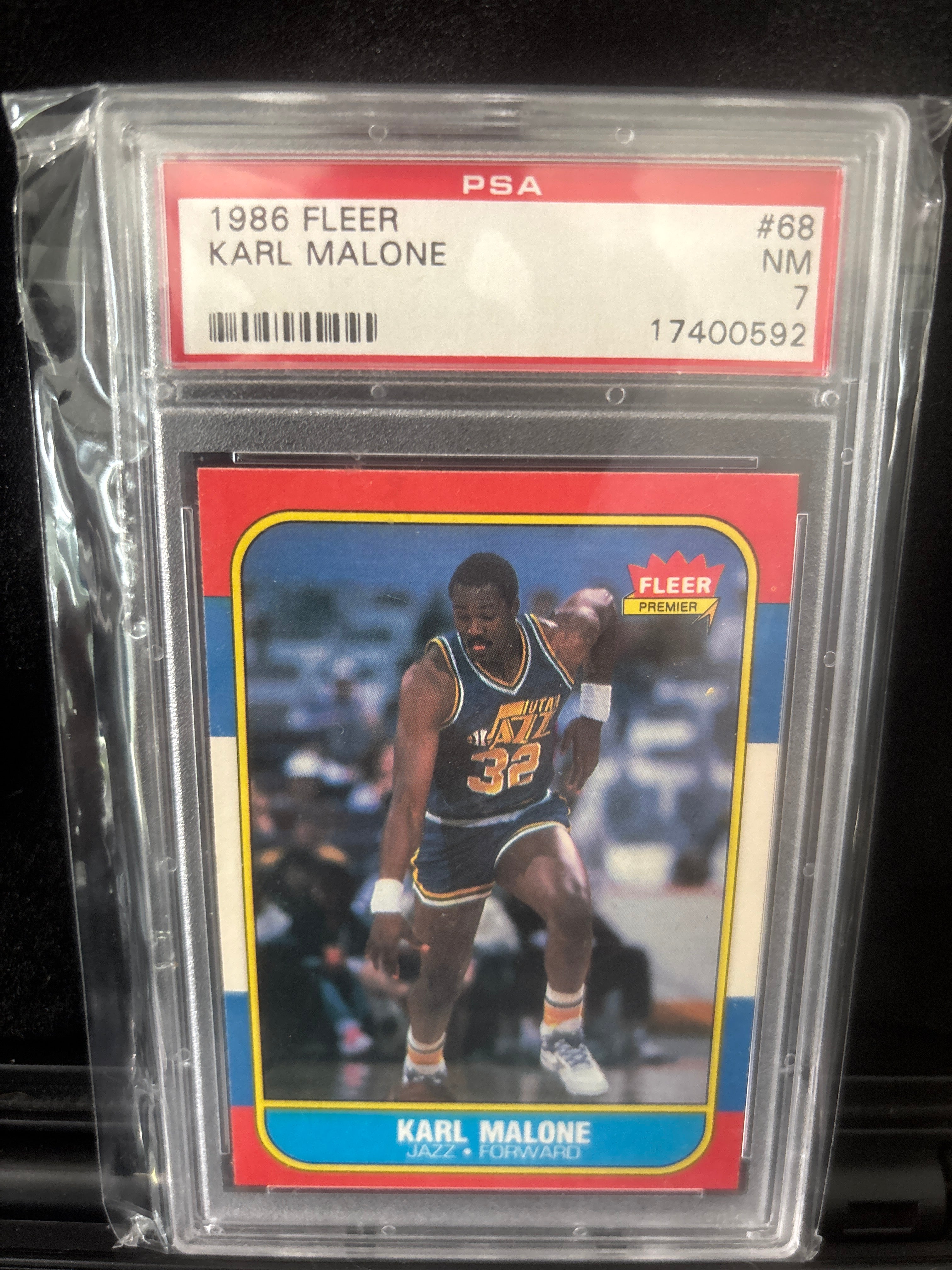 1986 Fleer Karl Malone #68