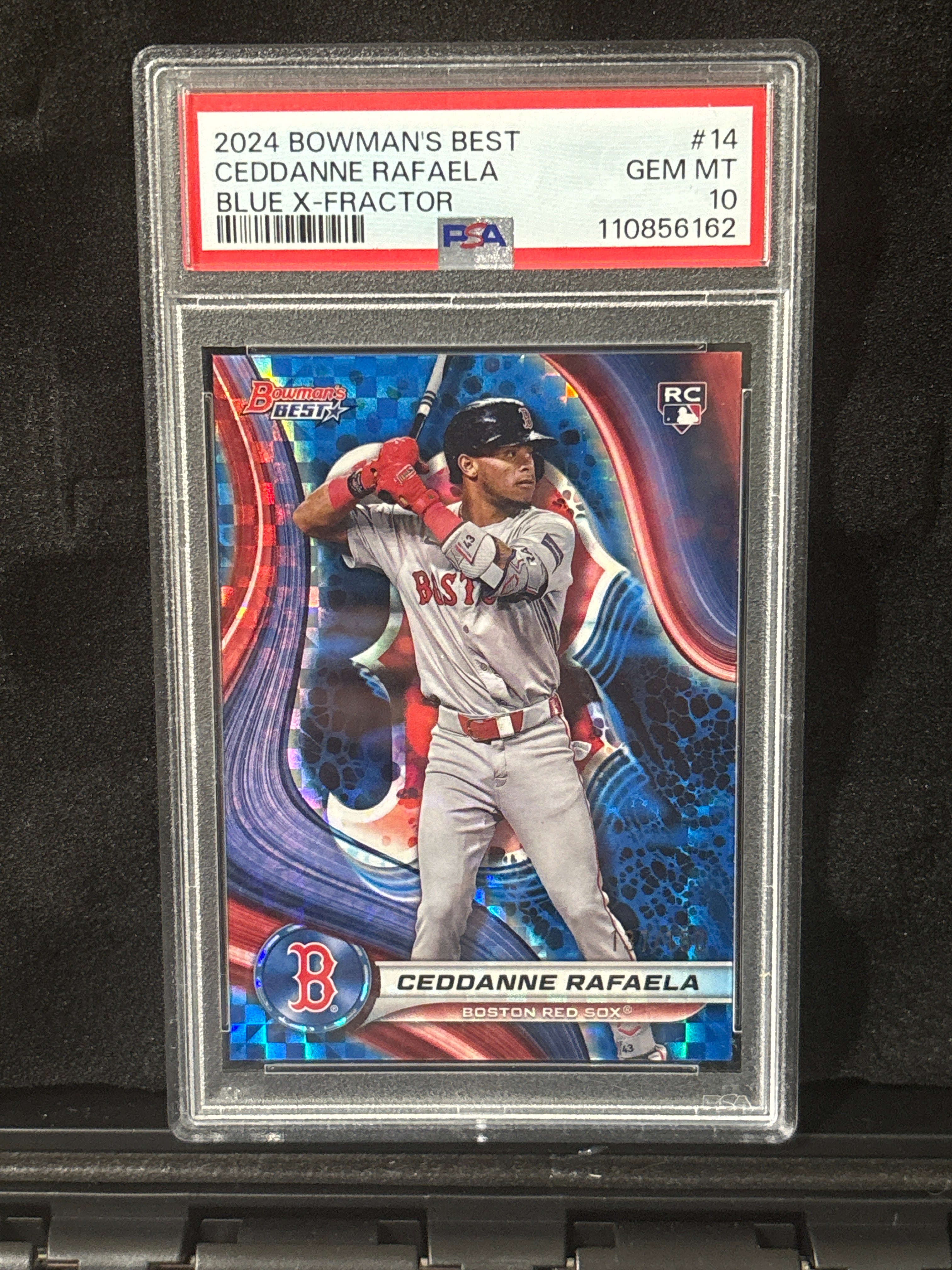 2024 Bowman’s Best Ceddanne Rafaela Blue X-Fractor #14 #'D/150 POP 2