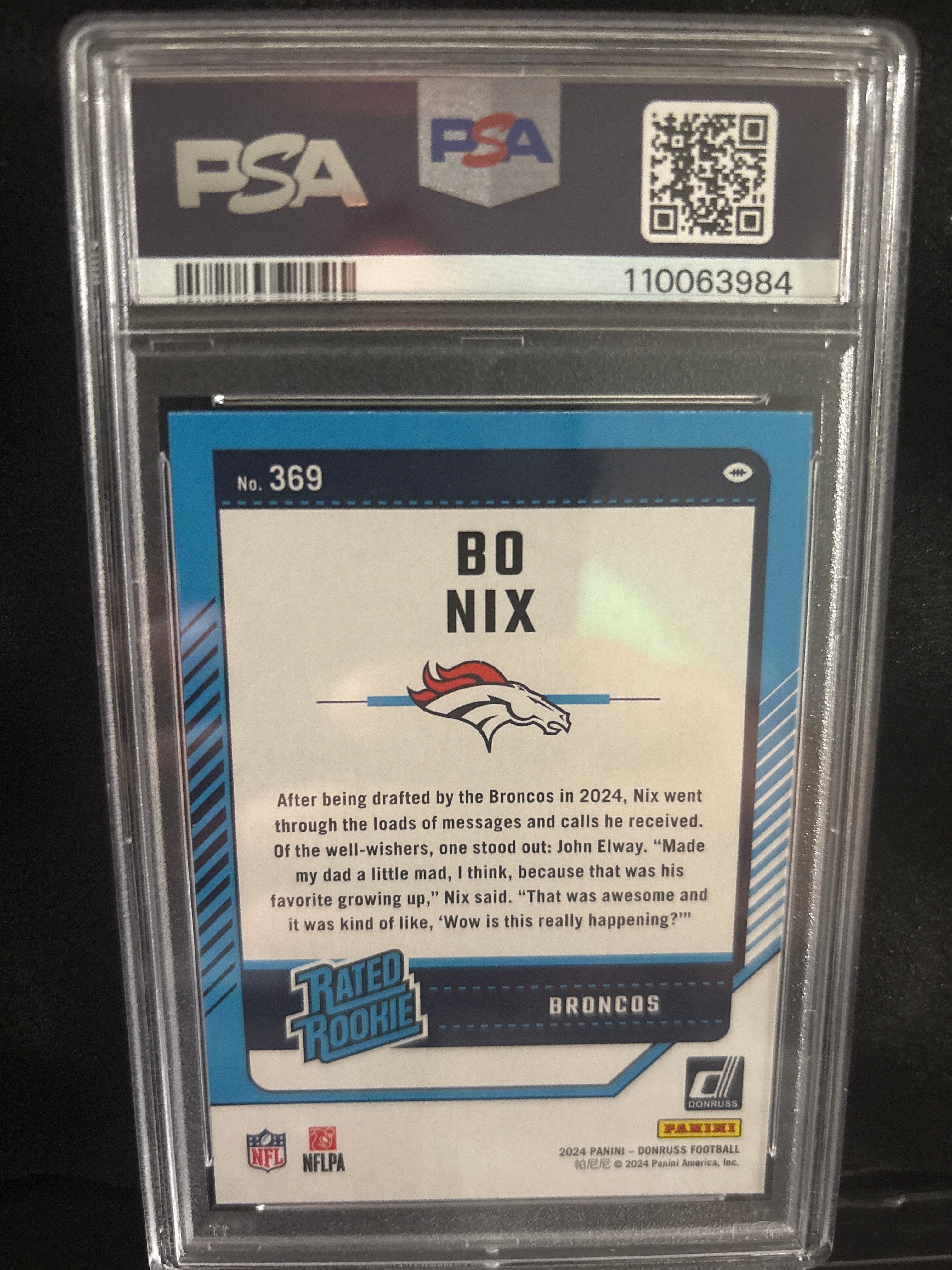 2024 Donruss Bo Nix #369