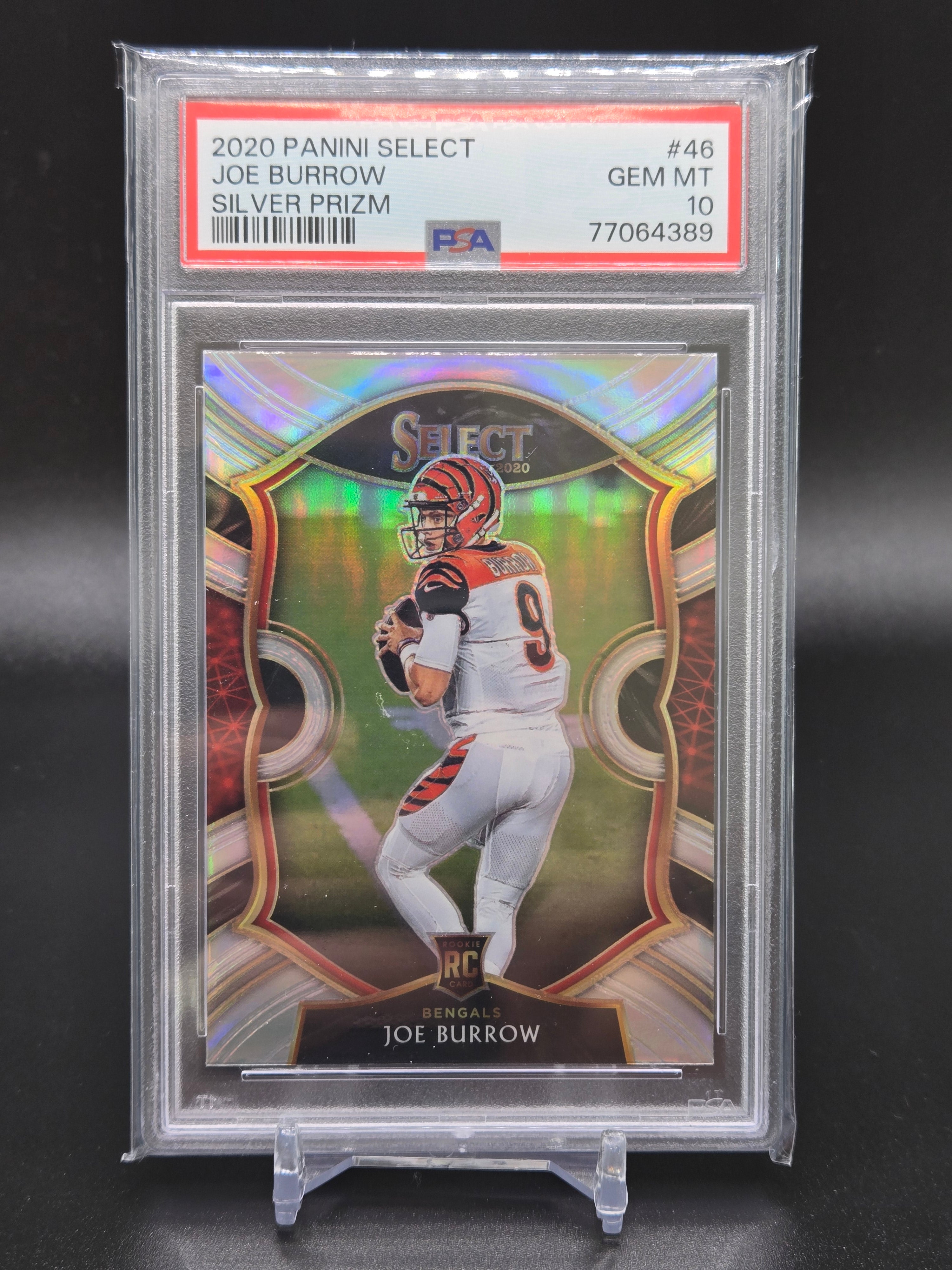 2020 Panini Select Joe Burrow Silver Prizm Concourse RC