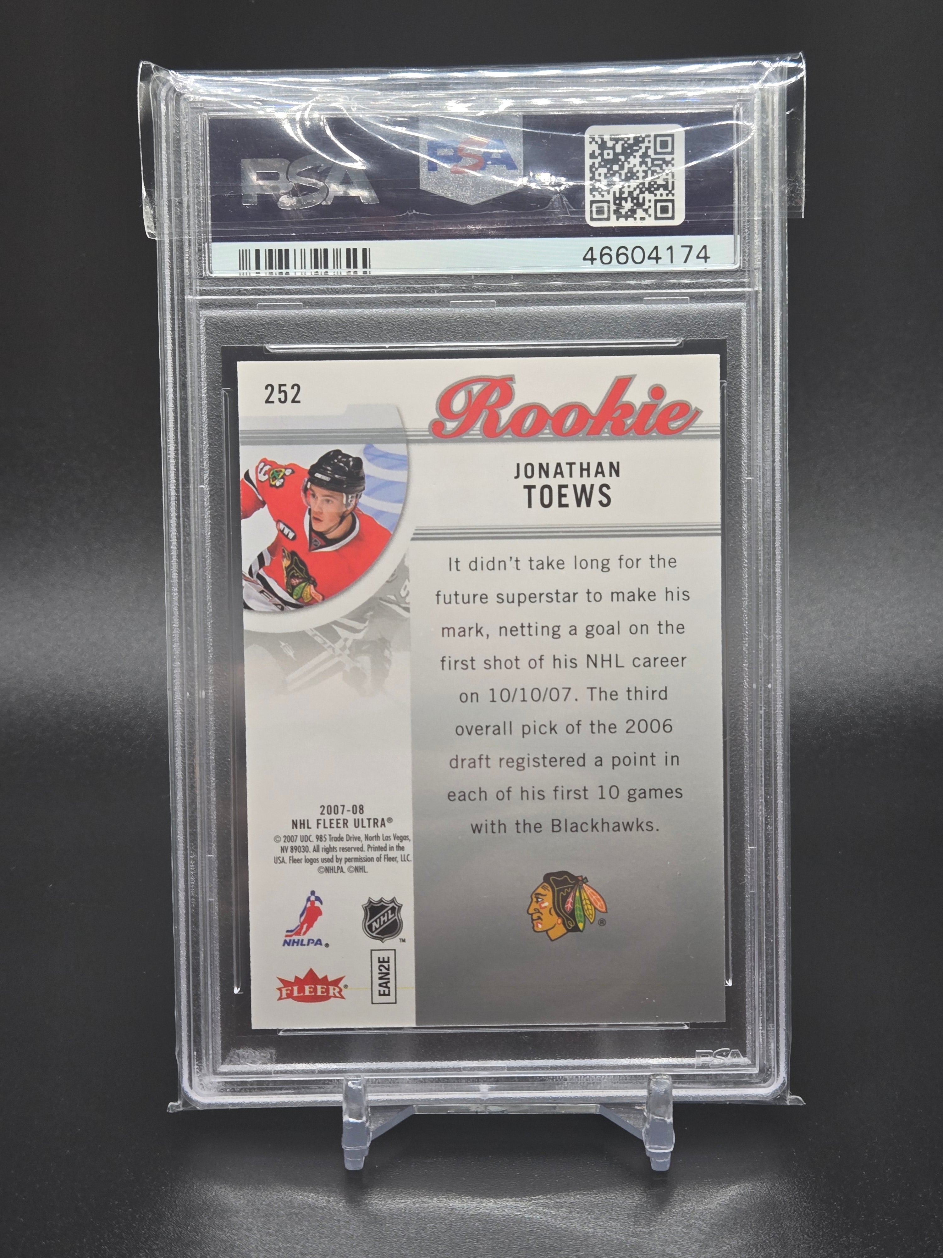 2007 Ultra Jonathan Toews RC #252